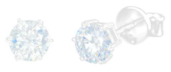Solitaire Stud Earrings · Representative image